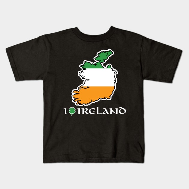 I Love Ireland T-Shirt Kids T-Shirt by HolidayShirts